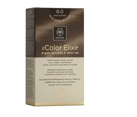 Apivita tinte permanente 8.0 rubio claro