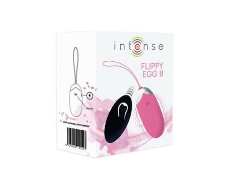 Intense Couples Toys Flippy II Huevo Recargable Remoto Rosa 1ud