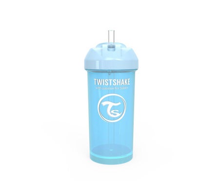 Twistshake Straw Cup 12+M Pastel Azul 360ml