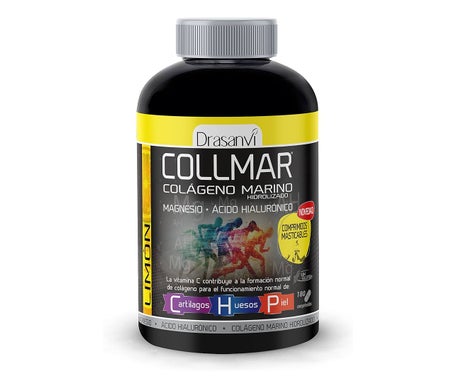 Drasanvi Collmar® Colágeno Marino + Magnesio Sabor Limón 180comp