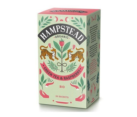 Hampstead Tea Green Tea-Raspberry Infusión Bio 20 Sobres | Natural Doctor