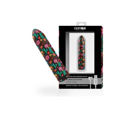 Custom Bullets Bala Recargable Skull 10 Intensidades 1ud