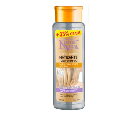NaturVital Champú Matizante Silver Blonde 400ml