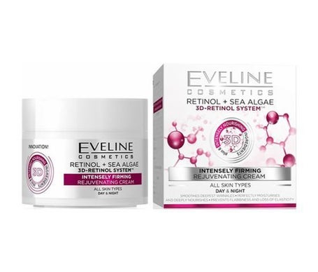 Eveline Cosmetics Crema Facial Rejuvenecedora con Retinol y Algas Marinas 50ml