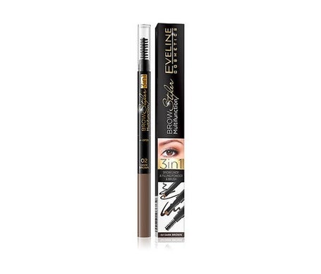 Eveline Cosmetics Lápiz Cejas 02 Dark Brown 1ud