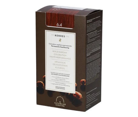 Korres Colorante Avanzado con Aceite de Argán 6.4 Rubio Oscuro Cobrizo 50ml