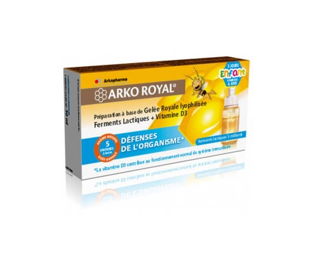 Arkopharma Royal Gelee + Fermentos L��cticos + Vitamina D3 Junior 5 Unidose