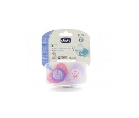 Chupete Physio Air Silicona 6-12m Rosa 2unid