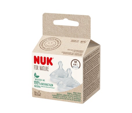Nuk For Nature Tetina Silicona 0-6M Talla M 2uds