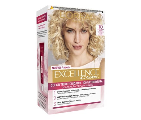 'L''Oreal Set Excellence Creme Hair Color Nº10 Very Light Blonde 1ud'