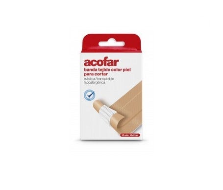 Acofar apósito banda tejido para cortar poroso 10x6cm 10uds