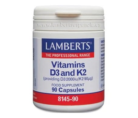 Lamberts Vitamina D3 2000Ui+K2 90mcg 90caps
