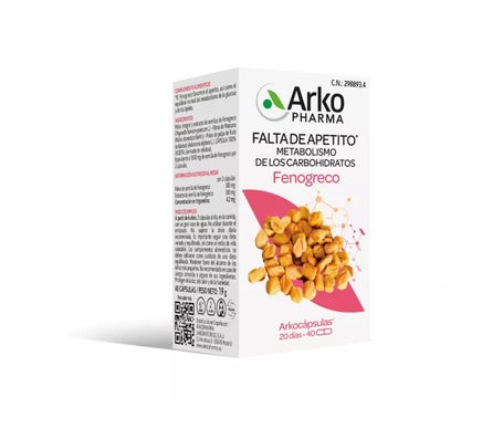 Arkopharma Arkocápsulas Fenogreco 40caps