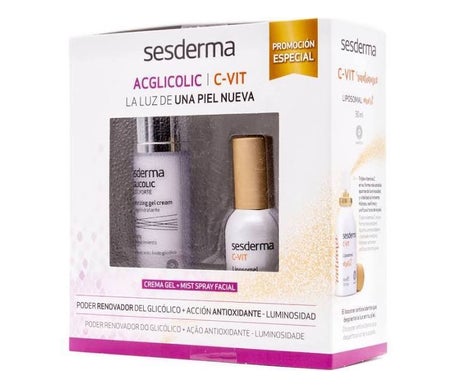 Sesderma Cofre Acglicolic Gel Crema + Liposomial Mist Vitamina C 1ud