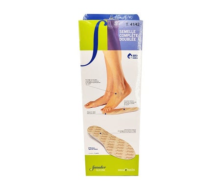 Sanator Plantilla Silicone Blanco Talla 35/36 2uds