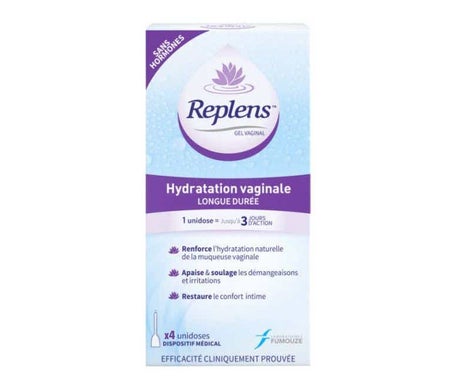 Replens Gel Vaginal Hidratación Lubricación 4uds