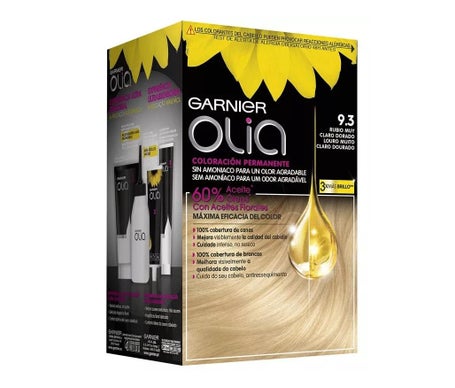 Garnier Olia Coloración Permanente N°9.3 Rubio Muy Claro Dorado