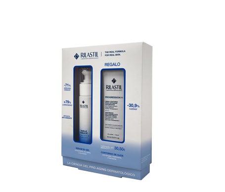 Rilastil Pack Proaging Triple Ferulic Sérum 30ml + Progression Contorno de Ojos Antiarrugas y Antiedad 15ml