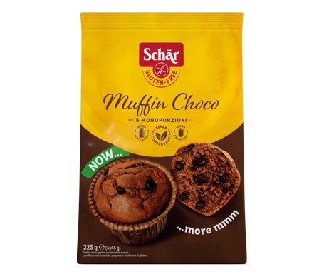 Schär Muffin Chocolate Gotas Chocolate sin Gluten 225g