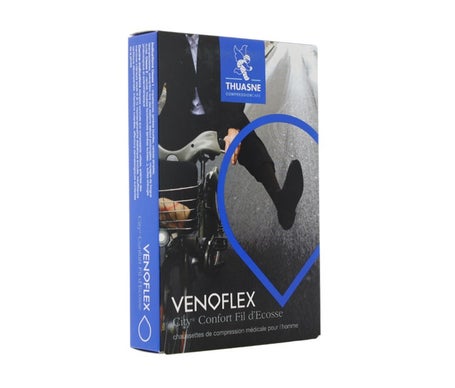 Thuasne Venoflex 2 Media City Confort Coton Granito N1 1 Par