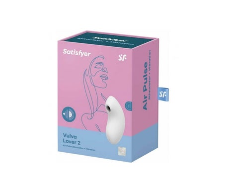 Vibrador y SATISFYER Vulva Lover 2 Air Pulse - Blanco