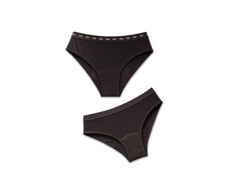 FreeU Pack Braga Menstrual Algodón Bio Negro M 2uds