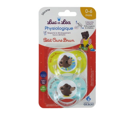 Luc et Léa Chupetes con Anillo 0-6M 2uds