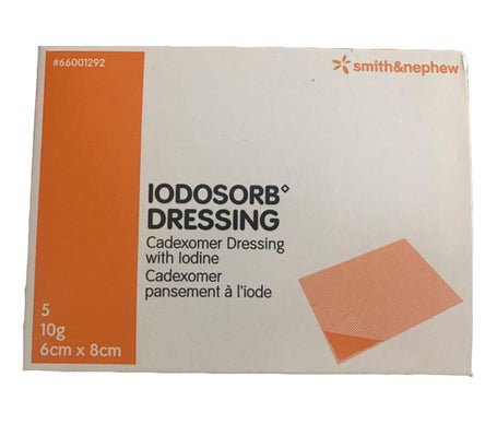 Smith & Nephew Iodosorb Dressing Apósito 6x8cm 5 Unidades
