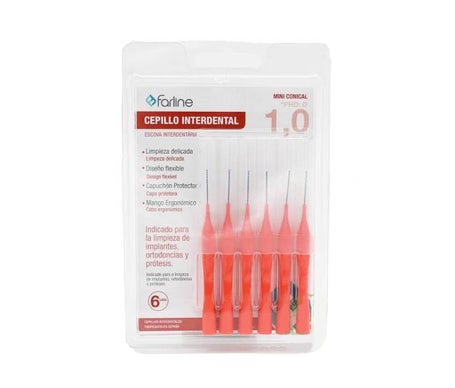 Farline Cepillo Interdental Mini Conical 1,0mm 6uds