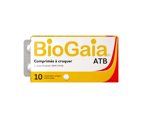 BioGaia® ATB Comprimidos Masticables Fresa 10comp