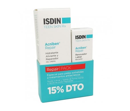 ISDIN Teen Skin Rx Acniben® Repair Gel Crema + Renovador Labial