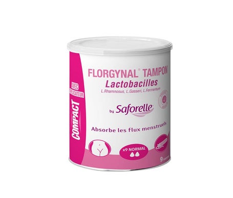 Saforelle Florgynal Tampón Probiótico Regular 9uds