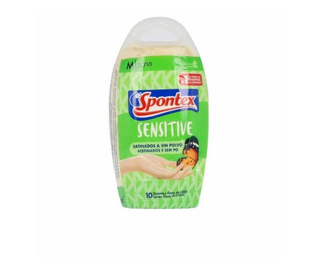 Spontex Latex Sensitive Guantes Sin Polvo TL 10uds