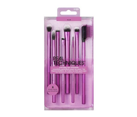 Real Techniques Kit Everyday Eye Essentials 8uds