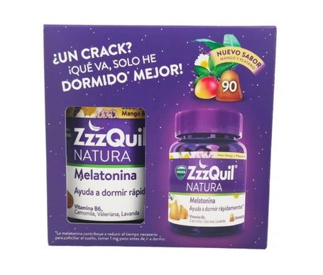 ZzzQuil Natura Gummies Mango y Banana 90uds