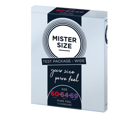 Mister Size Test Package - medium 53-57-60 - Preservativos