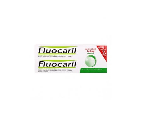 Fluocaril Bi Fluore 145 Mg Juego de 2 Tubos de 75 Ml Obtenido Menta