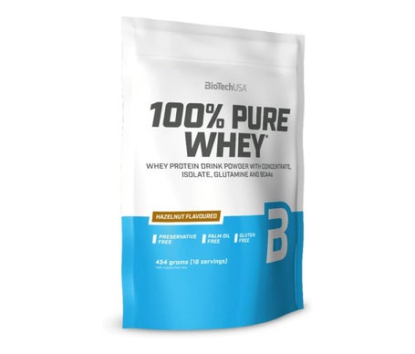 BioTech USA 100% Pure Whey Avellana 454g