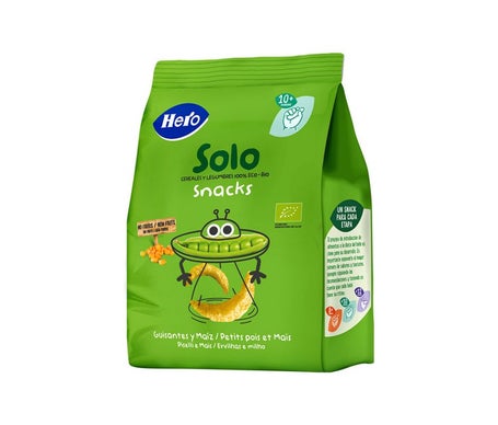 Hero Solo Snack Guisantes y Maíz +10m 40g