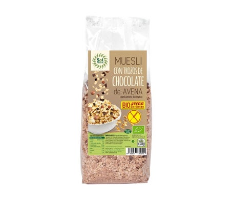 Solnatural Muesli Avena Chocolate sin Gluten Bio 425g