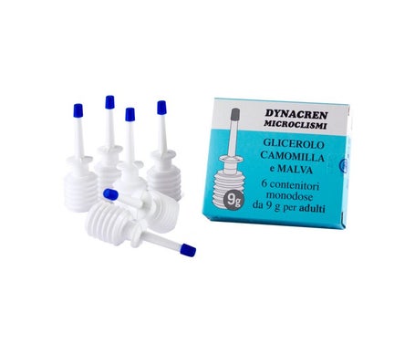 Dynacren Microenemas de glicerol Manzanilla y Malva para Adultos 6 X9 g | Natural Doctor