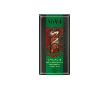 Vivani Chocolate Leche Avellana Enteras 100g | Natural Doctor