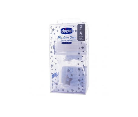 Biberón Plastico Tetina Silicona Chicco Edicion Navidad 2M+ 250ml