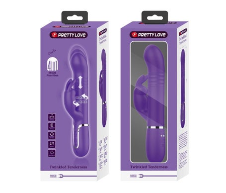 Pretty Love Coale Vibrador Rabbit 4 en 1 Morado 1ud