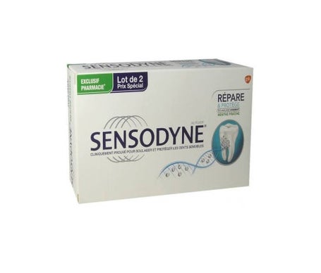 Sensodyne Dentifrice Répare Et Protège Menthe Fraîche 2 x 75Ml