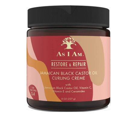 As I Am Restore & Repair Crema Rizos Definidos Ricino Negro 227g