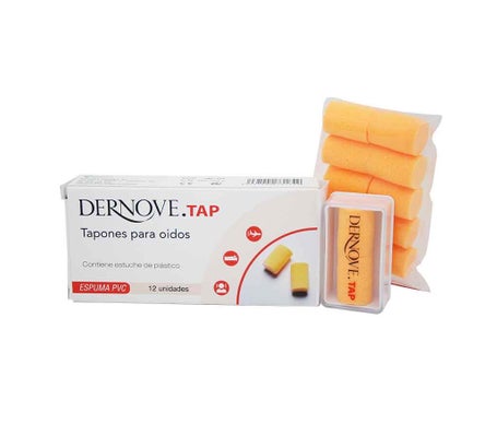 Dernove Tap Tapones Oídos Espuma Pvc 12uds