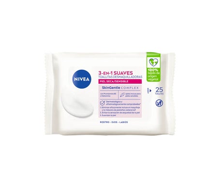 Nivea Toallitas Desmaquilladoras Suaves 3 en 1 25uds
