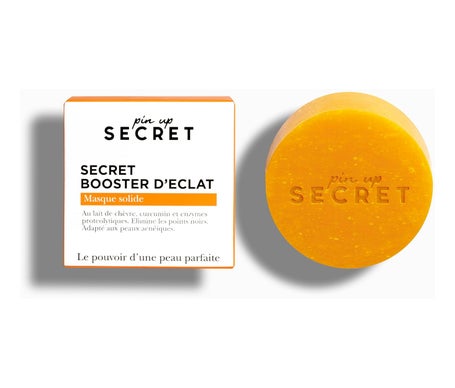 Pin Up Secret Booster Luminosidad Mascarilla Sólid Cúrcuma 30 gr