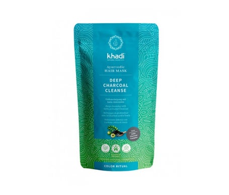 Khadi Mascarilla Capilar Limpieza Carbón Activado Amla 50g